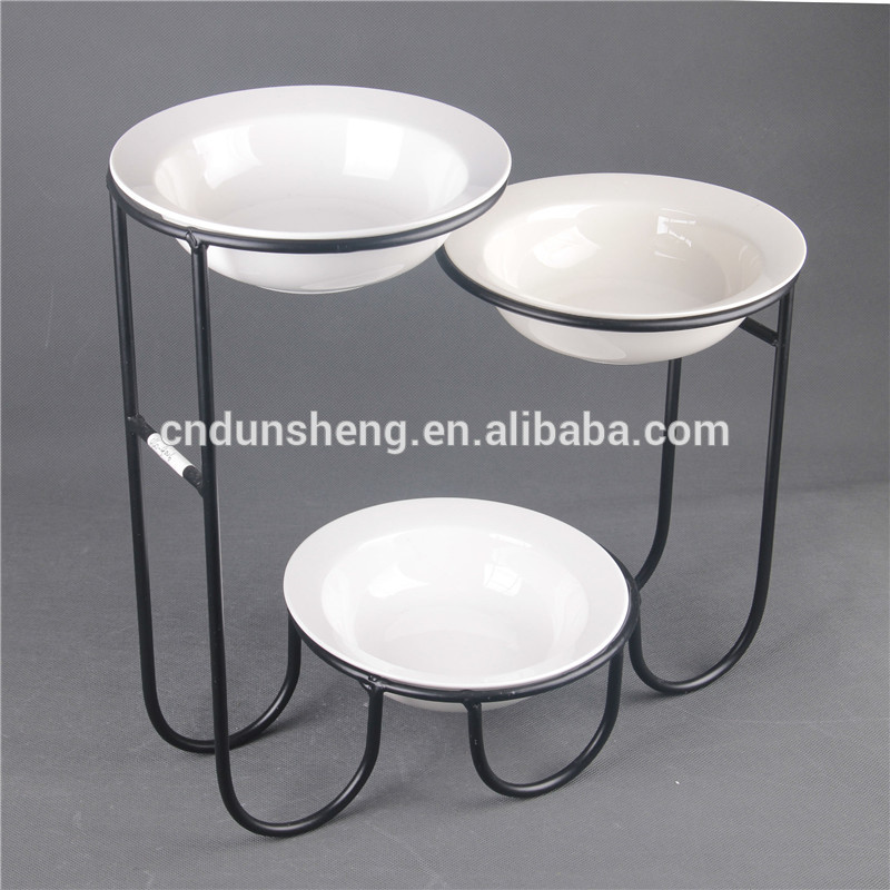 wholesale buffet cake stand hotel utensils dinner ware set ceramic platter holder display