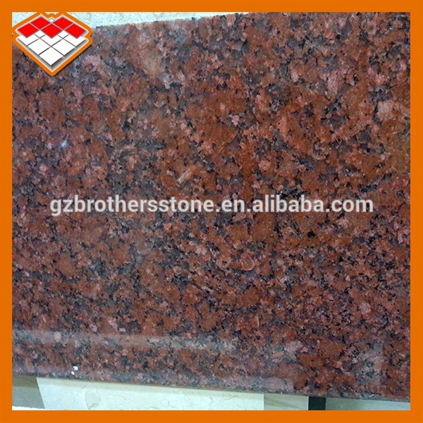 Good quality imported polished big slabs bundela imperial red granite