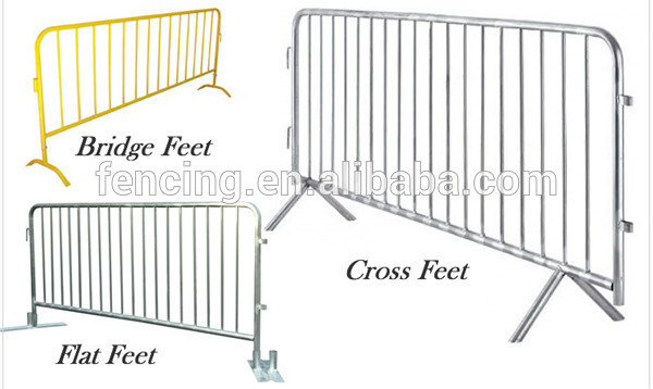 Crowd Control Barrier For Removable Pool Safety Fence