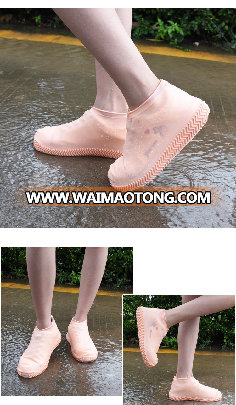 Waterproof silicone shoe cover for men and women