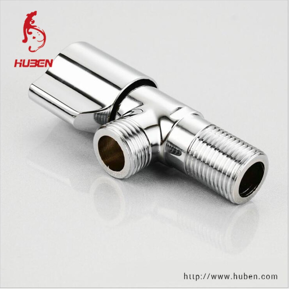 Hot sale Bathroom Application Chrome Plated brass angle valve