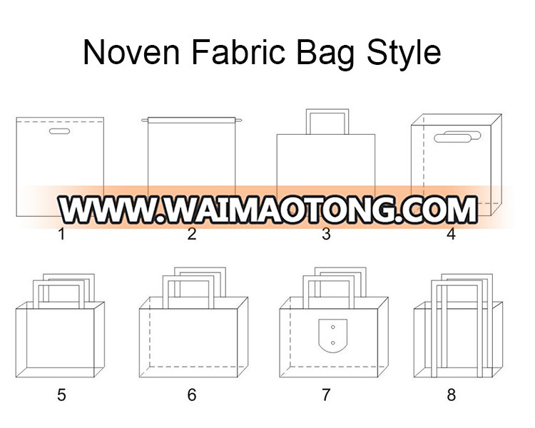 Reusable  Durable High Quality  Mix D Cut Non Woven Fabric Bags