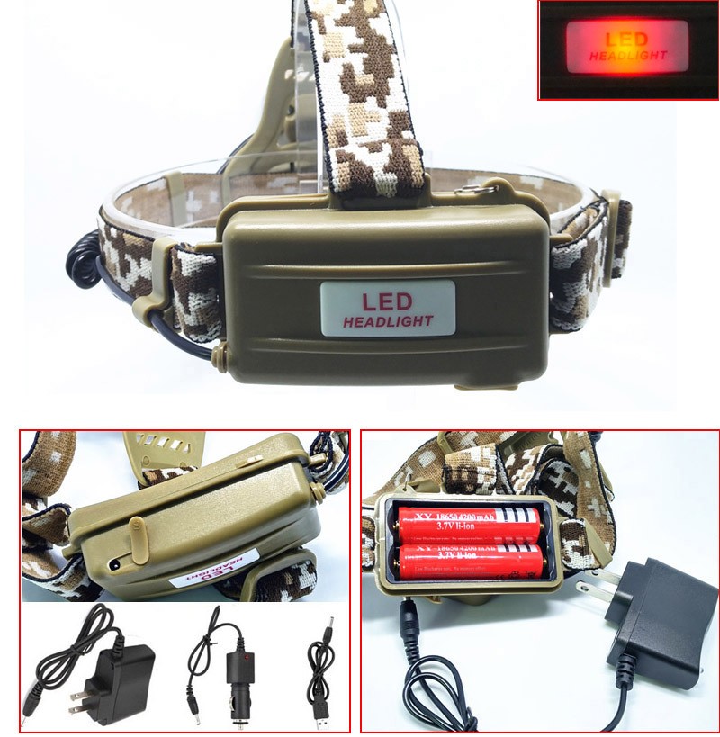 led headlamp manufacturers,military Camouflage headlamps,XM-L T6 led fishing head lamp