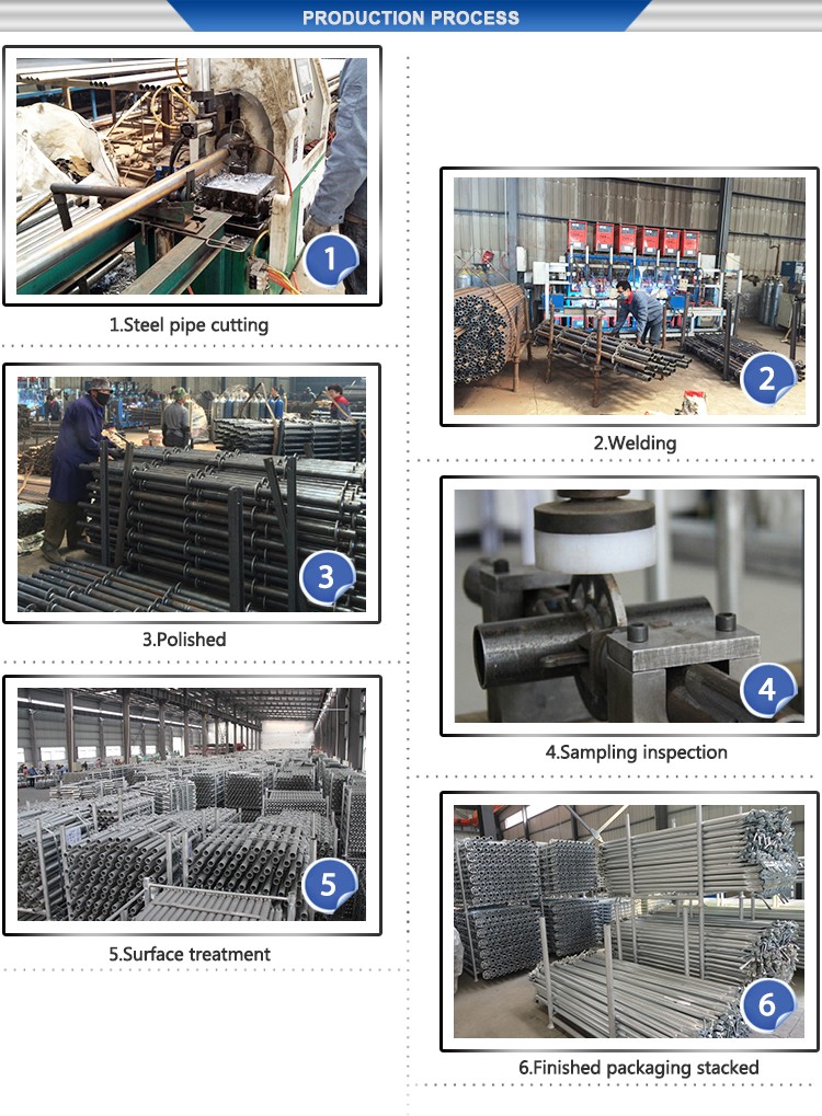 Large bearing Capacity hot dipped galvanized iron cuplock scaffold system for high - rise building