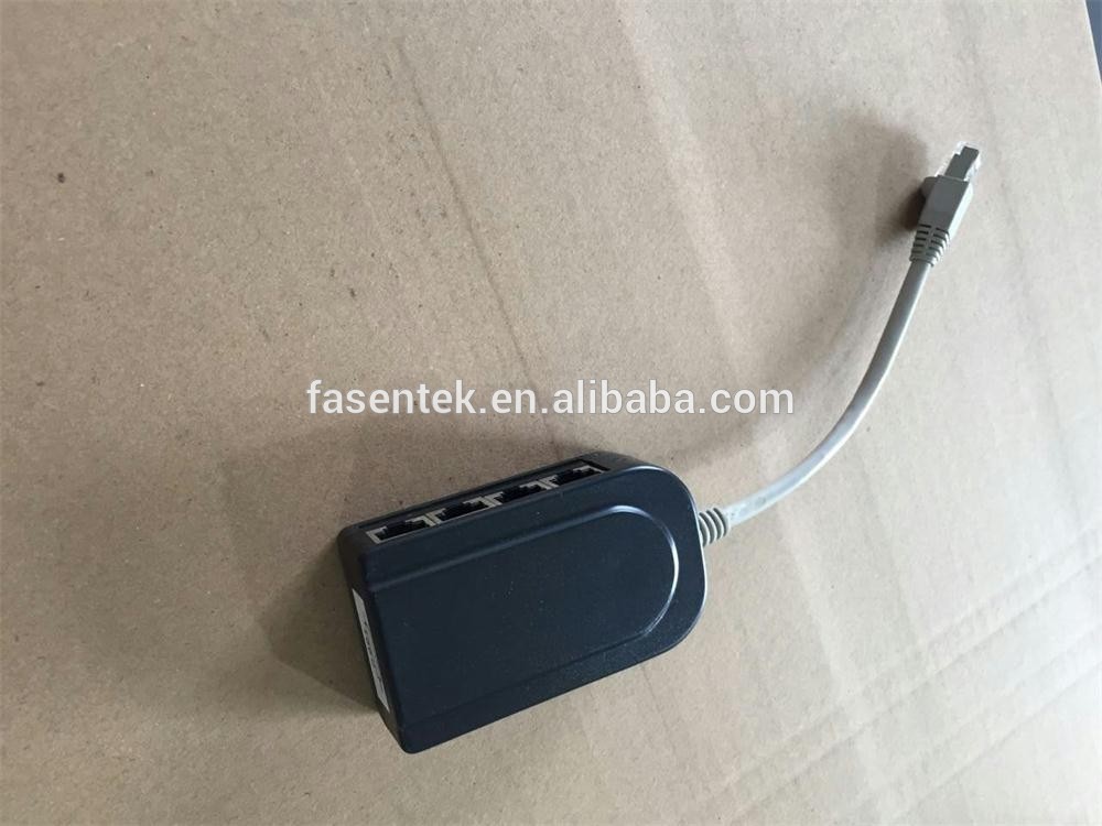 RJ45 Shielded Network Cable Splitter Customized Wiring Connecton is Welcomed