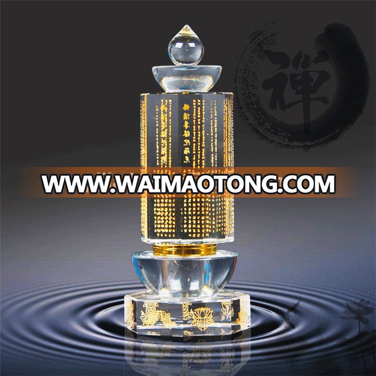 Wholesale delicate temple decoration religious product decorative Buddhist crystal stupa tower