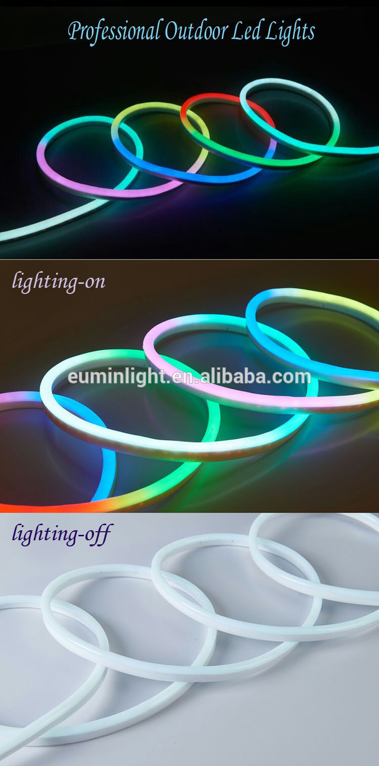 holiday decorative ip65 5050 strip rgb led neon flex for outdoor indoor lighting