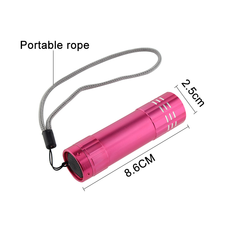 Supermarket hot sale classical mini aluminum led flashlight blister package mini aluminum flashlight