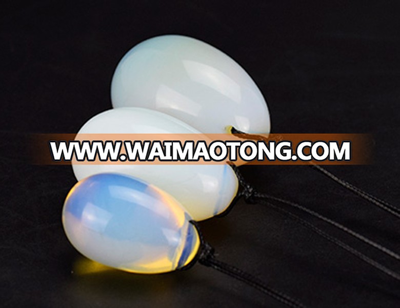 wholesale natural opalite stone eggs, crystal yoni eggs for Kegel Exercise