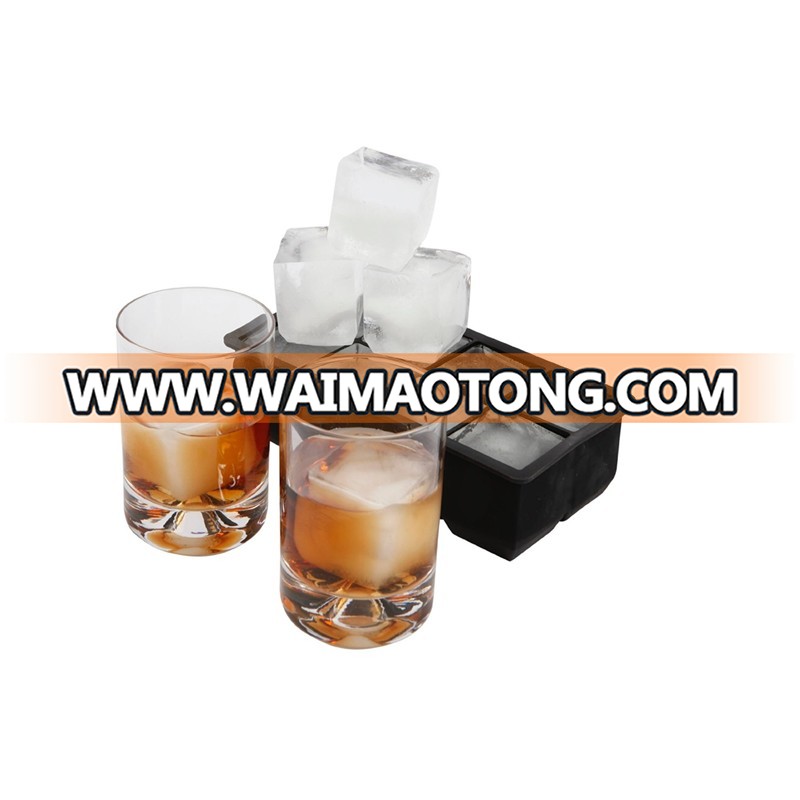 Large Ice Cube Tray for Whiskey - Silicone Ice Mold Maker - Molds 8 X 2 Inch Ice Cubes (2 Pack)