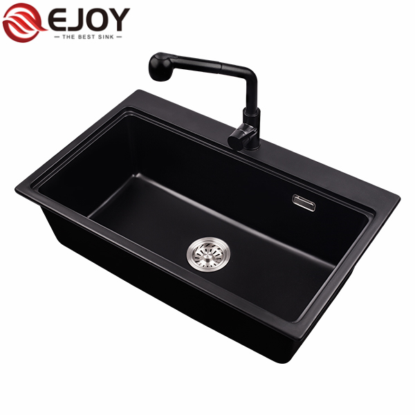 EJOY High Quality OEM/ODM composite quartz kitchen sink NET8048