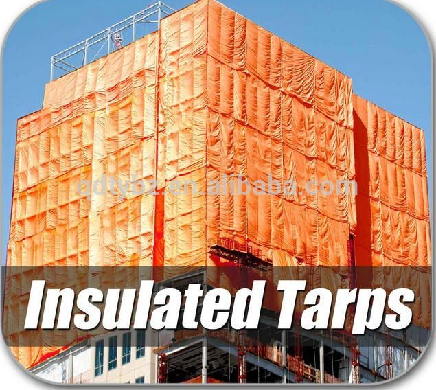 Orange Concrete Curing Blanket/ Insulated tarp