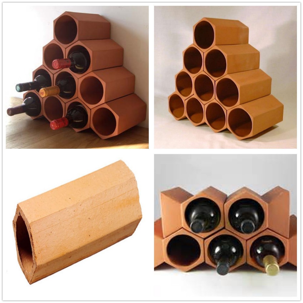 New Hot Sale High Quality Terracotta Custom wholesale wine rack