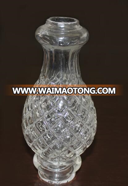 ball shape blown glass column for chandelier parts