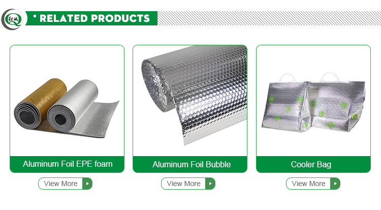 Double side  heat shield aluminum foil epe foam insulation roof heating material aluminum foil epe foam insulation