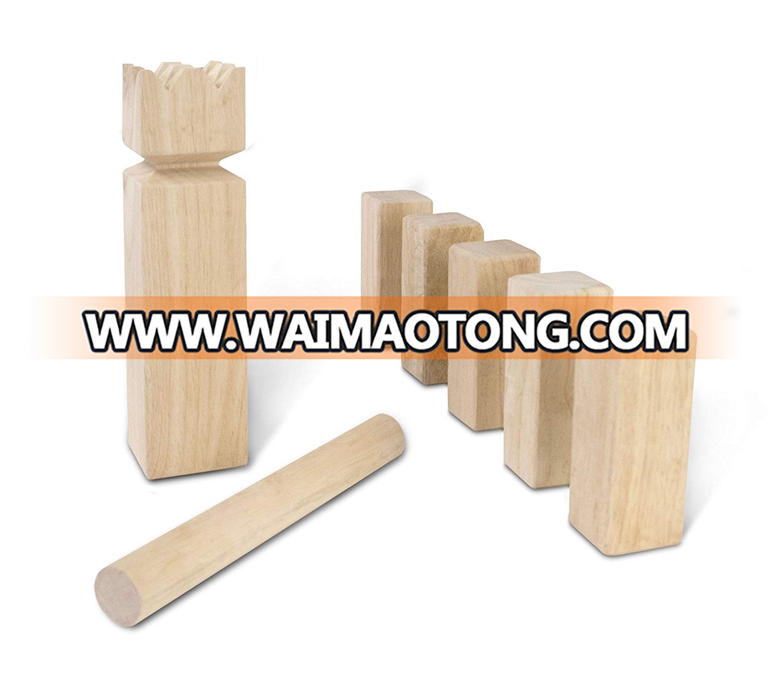 Wooden Kubb set Viking chess game official kubb set for sale yard game