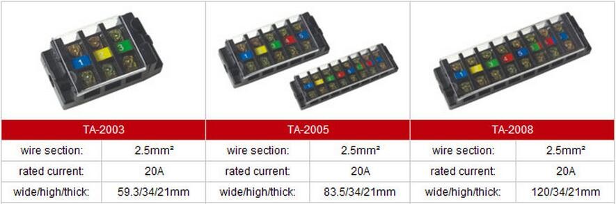 High Quality TA Series Movable Terminal Wire Screw Terminal Connector