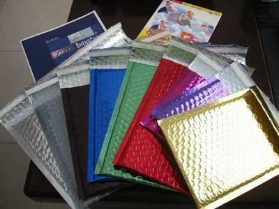 multicolor Shiny Metallic bubble envelope/ Aluminium foil bubble mailers/Metallic bubble mailer