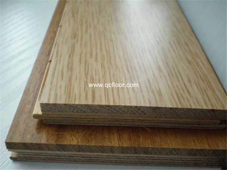 high quality square edged parquet Teak AB grade 2 layer flooring