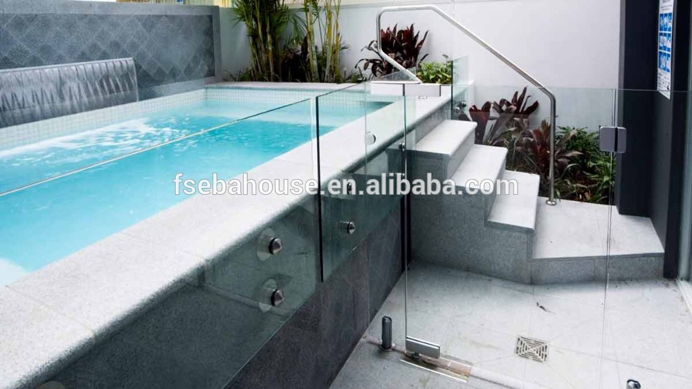 ss316 safe guard pool fence glass balustrade