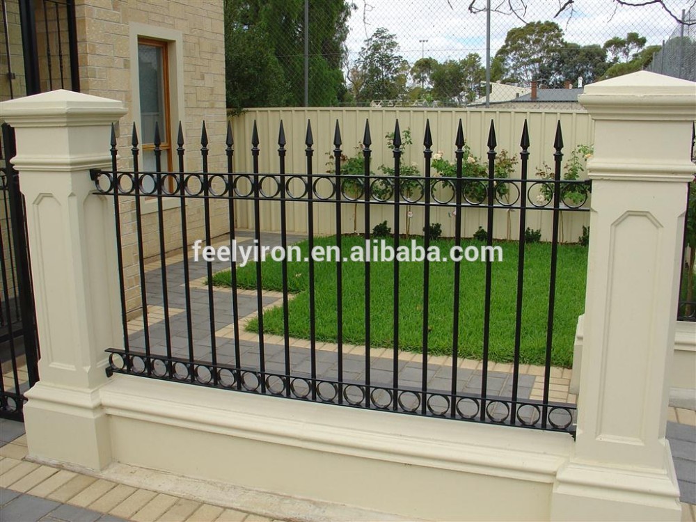 house wrought cast iron fence FF-019