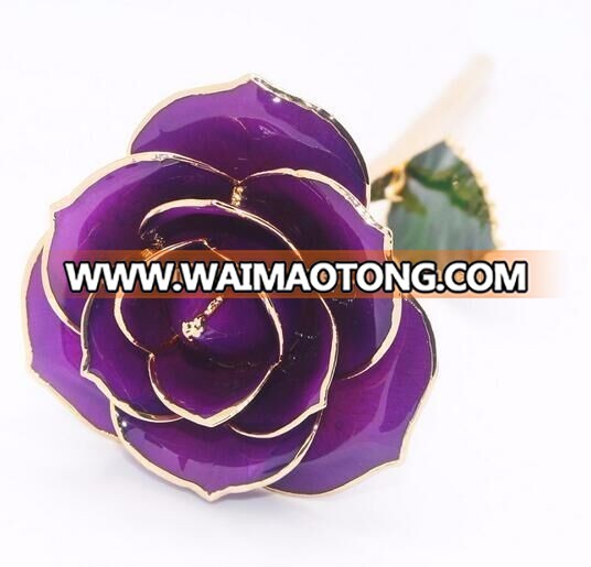 2017 new sale 24k rose flower for Valentine's Day