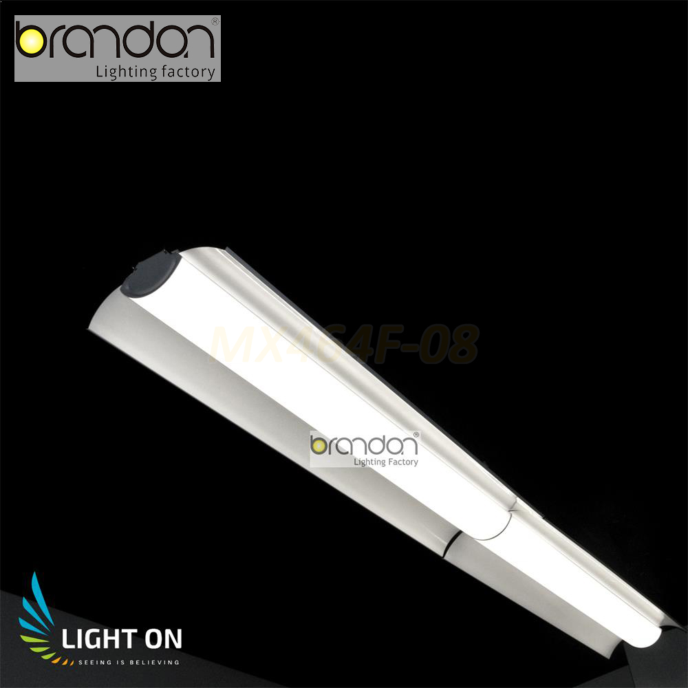 1x4 40w DLC Suspended Ceiling Frosted White Led Wrap Light Fixture