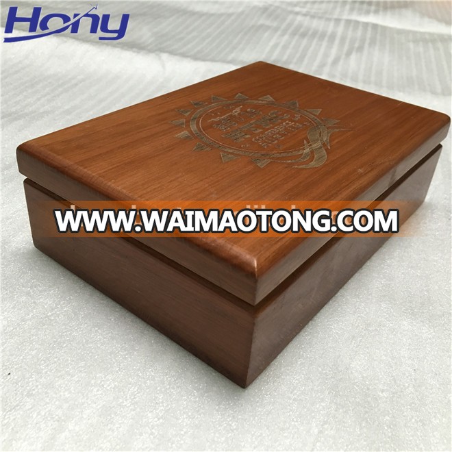 Chinese Supplier Painting Pink Outside Custom Printed Wood Boxes with Hinged Lid for Gift Packaging