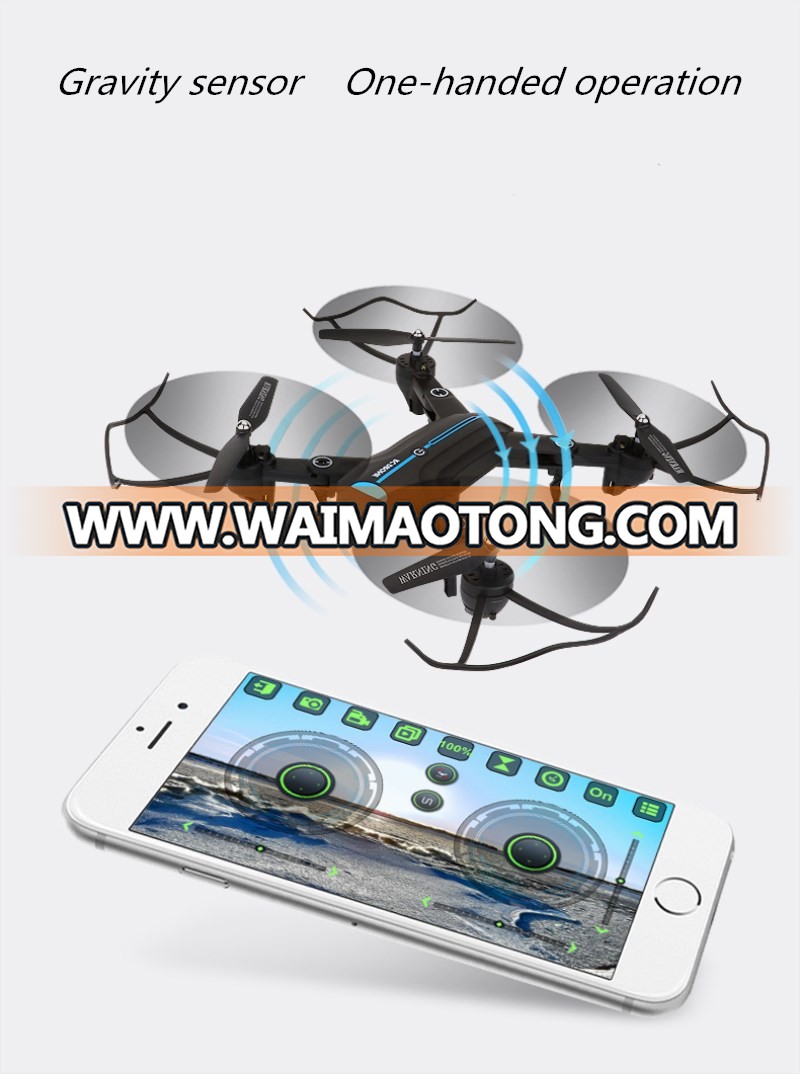 BLLRC 4 Channel 6-Axis One Key Return Headless Mode Multi-Function Wifi 0.3MP Remote Control Drone A6W Foldable RC Quadcopter