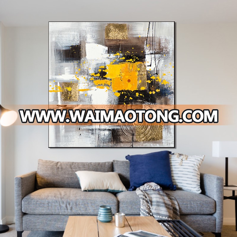 abstract hand painted oil painting framed wall art home decor oil painting yiwu factory wholesale for sale