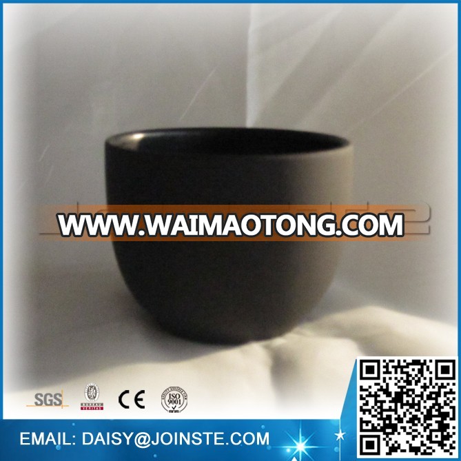 Black surface writable ceramic flower pot