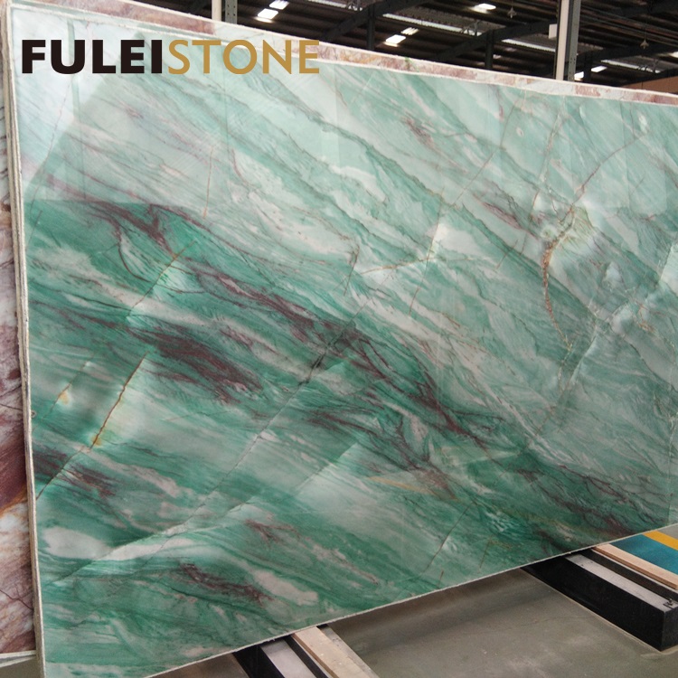 Brazilian quartzite Gaya green marble for luxury house decoration