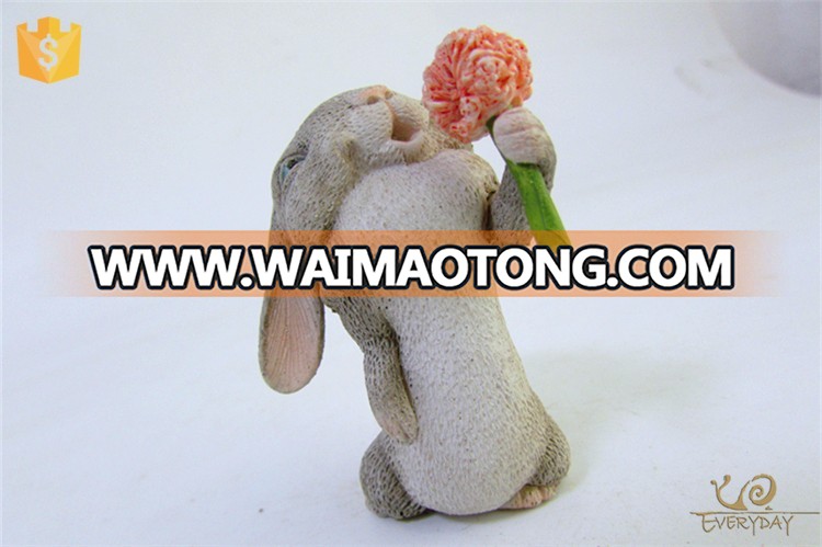 Factory Directly Anniversary Wedding Favors Gifts Resin Rabbit Statue for Guests