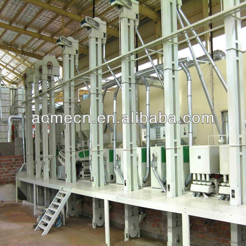 Complete auto rice mill production line