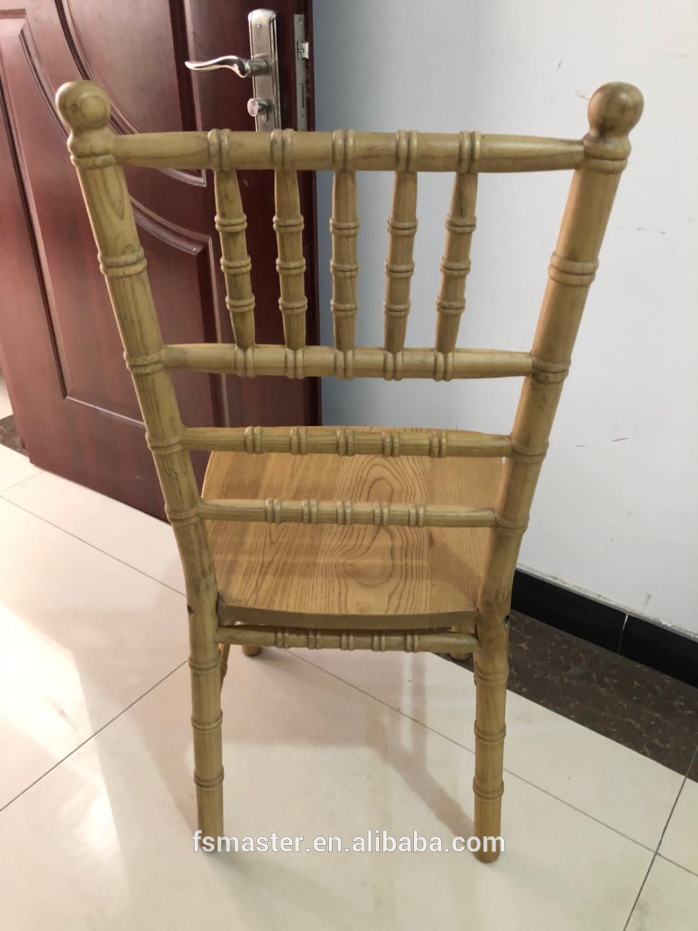 wholesale outdoor natural mahogany wood chiavari dining chair