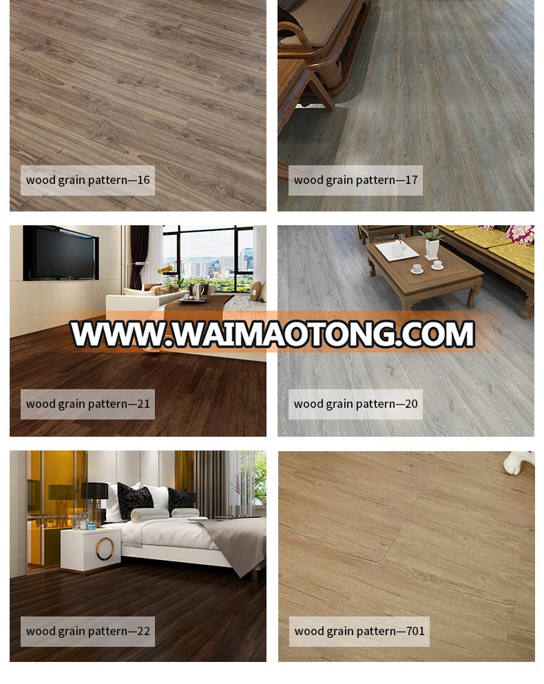 DIY self adhesive SPC wood laminate floor tile