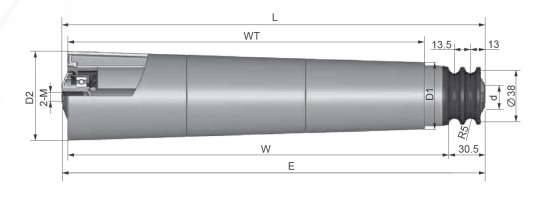 High quality 500long Double groove "O" with tapered sleeve roller (internal thread type)