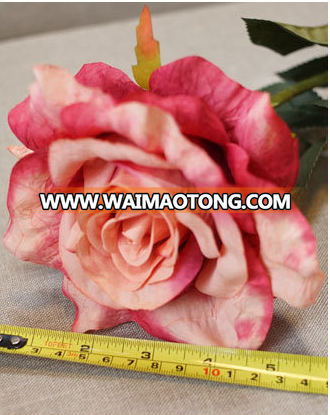 Hot sell simulated silk rose flowers for wedding