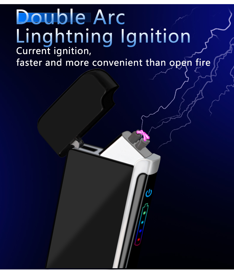 Wholesale Smart Touch Sensor Lighter, Colorful charging LED USB Rechargeable Plasma Touch Sensor Lighter