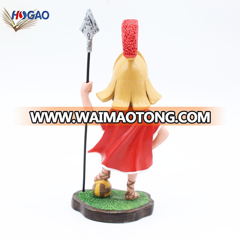 Wholesale handmade cheap resin knight figurine bobble head