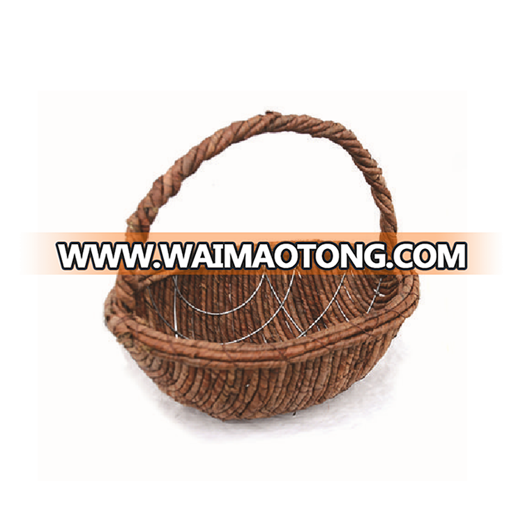 Banana Leaf Woven Garden Flower Plant Pots For Home Decoration