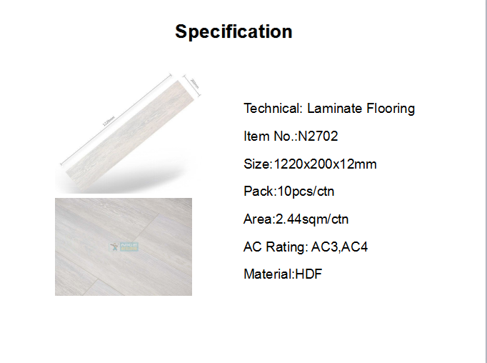 N2702 laminate floor 12mm monaco series feel of nature wood manufacturer