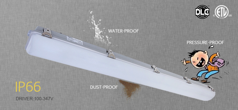 1200mm Vapor Tight Linear Lighting Fixture IP66 Tri-proof 32W 36W 42W 46W 65W LED Light