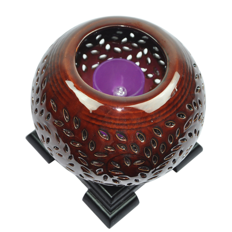 Wholesale fashionable ceramic electric aroma fragrance oil lamp 0049