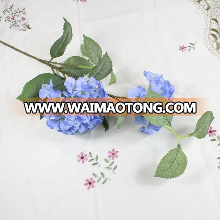 High quality wholesale artificial white hydrangea silk flowers