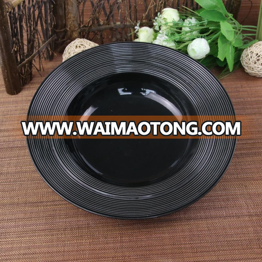 high quality dinner dishes super black porcelain serving dishes