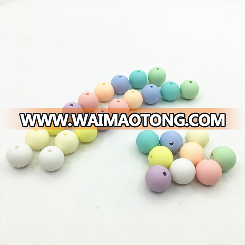 Wholesale Food Grade Nursing Round Silicone teething Beads