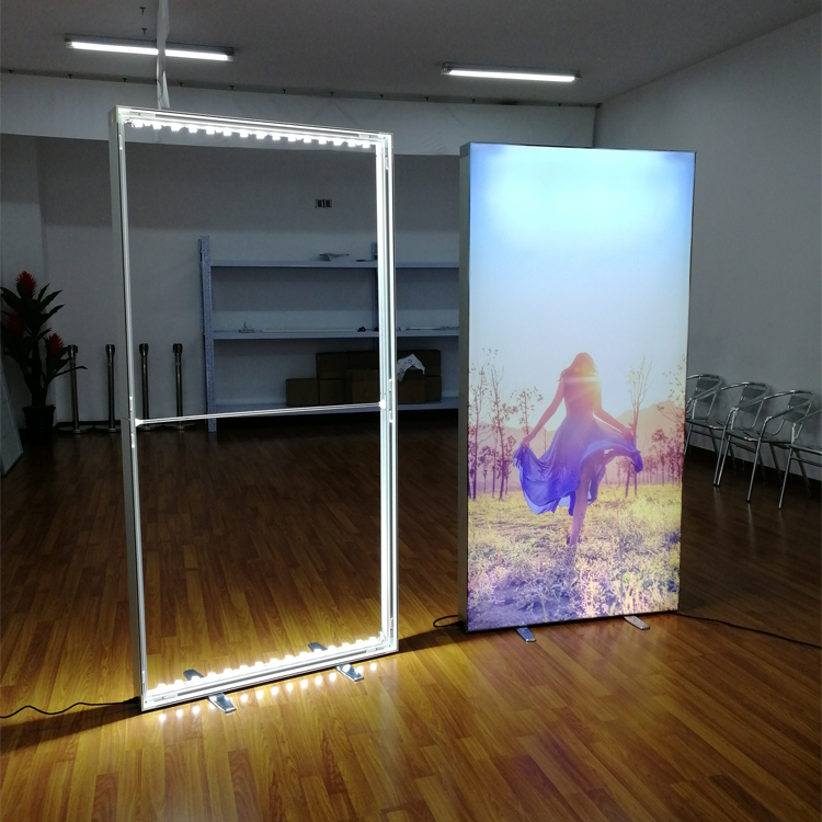 led fabric light box double side easy to instal