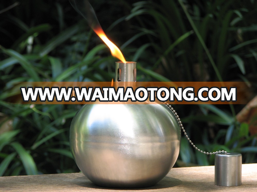 SST-014 Stainless steel table top garden torch citronella oil lamp