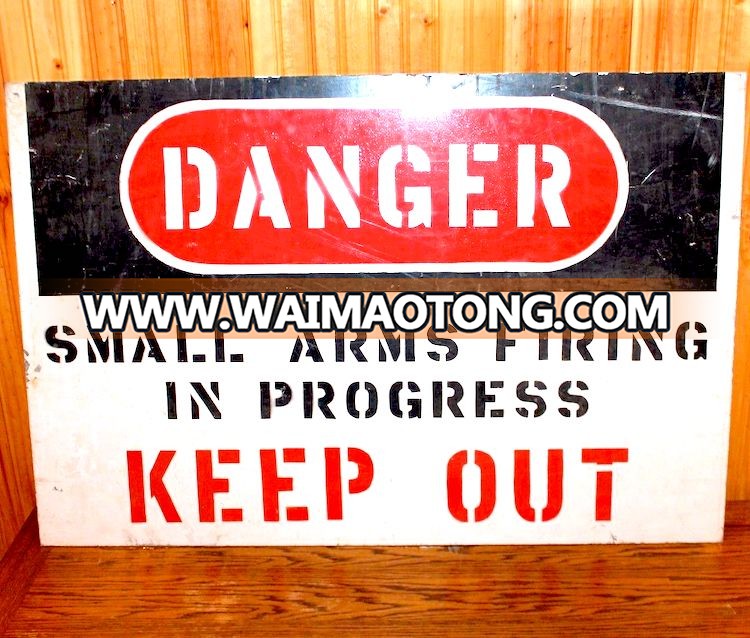 DANGER KEEP OUT Safety Warning Wall Sign Metal Aluminum Name Plate